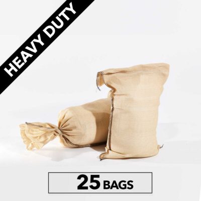 Heavy Duty PE Sandbags, Tan (Polyethylene), 25ct