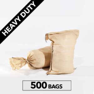 Heavy Duty PE Sandbags, Tan (Polyethylene), 500ct