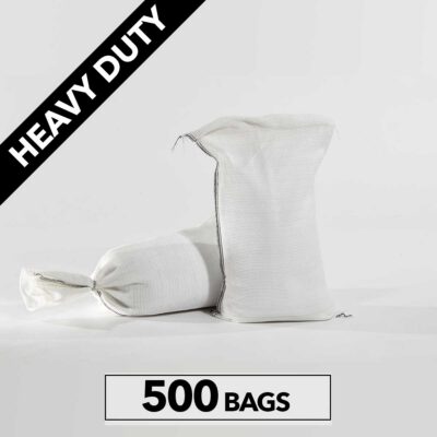 Heavy Duty PE Sandbags, White (Polyethylene), 500ct