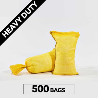 Heavy Duty PE Sandbags, Yellow (Polyethylene), 500ct